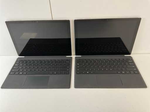 Microsoft Surface Pro 6 12.3”, Core(TM) i5 8th Gen, 8 GB RAM, 256 GB NVMe Laptops (2x)