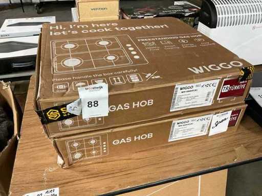 Wiggo – WH-G604F – Freistehend – Hot Plates (2x)