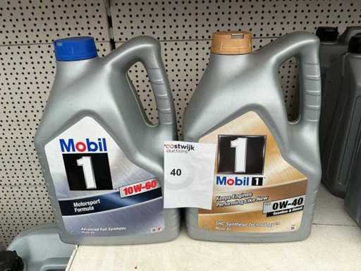 Mobil Kapazität: 5 Liter 10W-60 + OW-40 Motoröl Schmiermittel (2x)