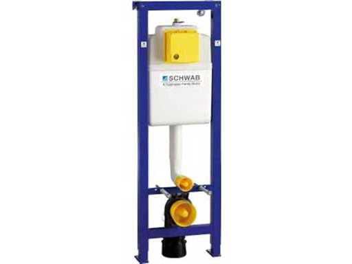 Schwab Duplo WC 380 4/2 beleuchteter Toilettenbaurahmen mit Spülplatte