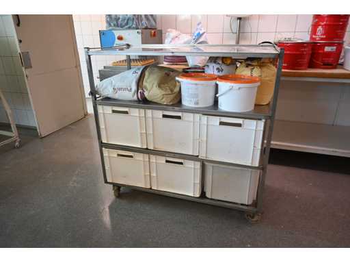 Stainless steel raw material trolley
