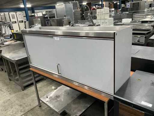Solid core plastic wall cabinet