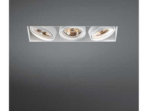 3 x Ledsc4 AR111 inbouwspots wit triple