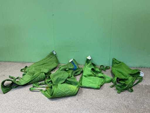 A lot of O Liko Patient lifting slings with different sizes