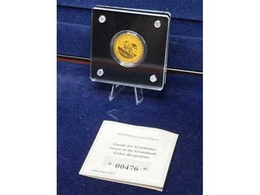 Gli Springbok africani | Grazia delle Praterie | 1/500 oz 999 oro fine