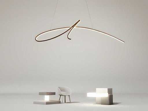 2 x Signé LED design armatuur zilver