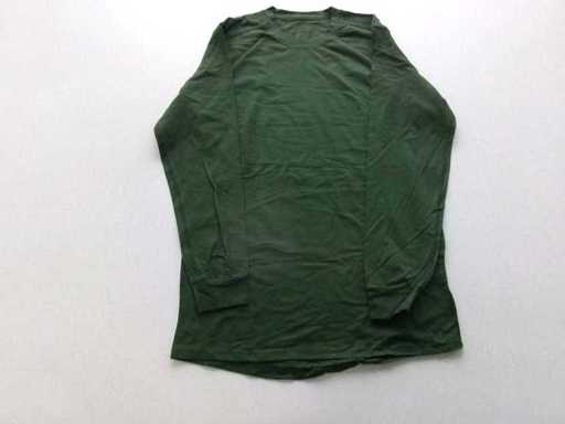 Ukr. Podkoszulek, zielony, z naszywkami, używany (R13) (140x)