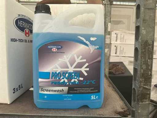 Hermacon, capacity 5 liters Window cleaner Screenwash (3x)