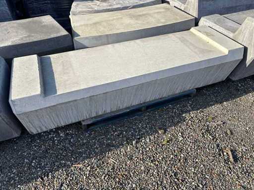 Zitbank beton - Grijs - 200 x 85 x 45 cm