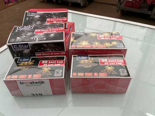 C.Star. IP20+IP44. Weihnachten LED-Beleuchtung. (5-fach)