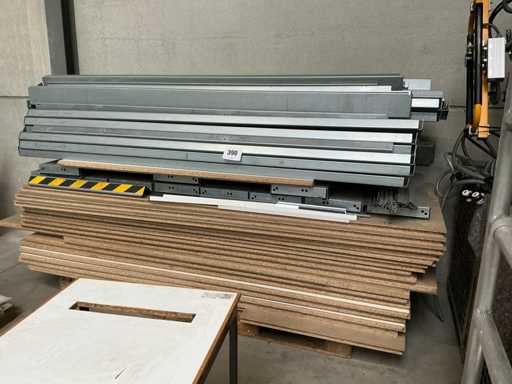 Volledig gedemonteerde entresolvloer mezaninne 65 m²