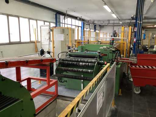 2006 SARONNI N019 Sheet metal unwinding, straightening and cutting line