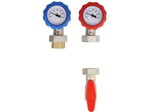 OEG 1 1/4” 512240430 Aanvoer- en retourafsluitset voor circulatiepomp