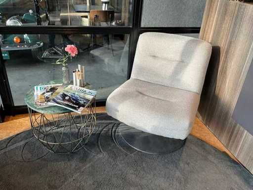 Meble do poczekalni – fotel Etykieta 51 + stolik boczny i dywan