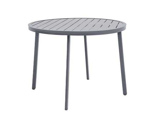 Ronde tuintafel gemaakt van weerbestendig aluminium, Ø 100 cm - Lichtgroen