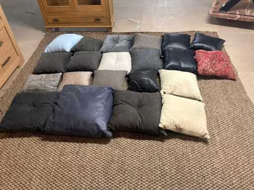 Divers coussins décoratifs (21x)