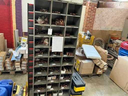 Partij koperen persfittingen