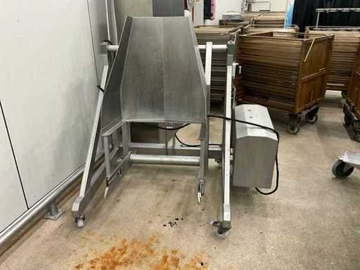 Mobile stainless steel tipping/tilting device