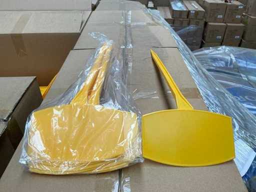 Partij steeketiketten geel 45cm (5700x)