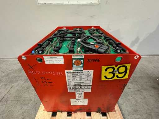 09/2018 Dienst 03/2026 Hoppecke 48V 625Ah 5PzS625 Vorkheftruck Accu Draadloze elektrische heftruck