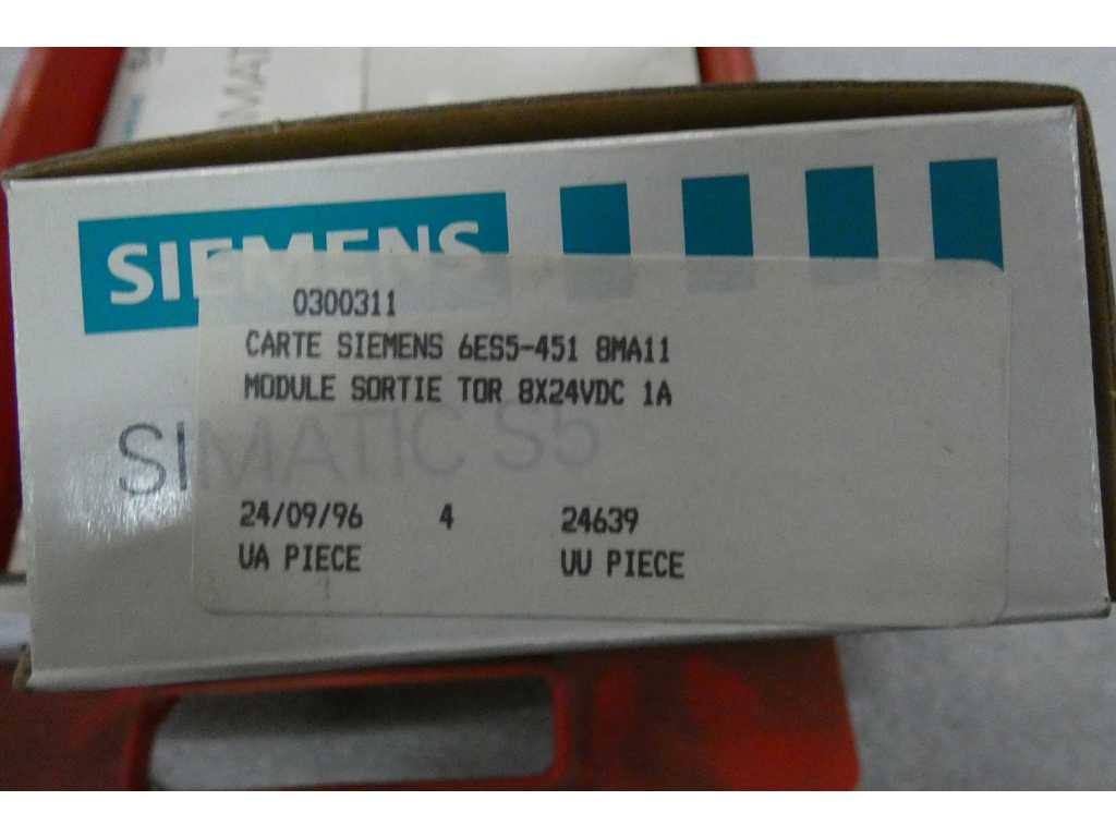 Siemens - Simatic S5 ref 6ES5 451 8MA11 - Kaarten (4x)