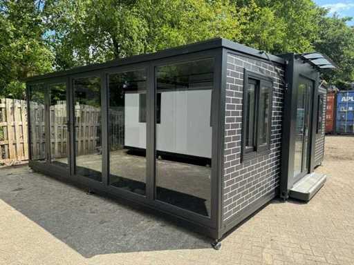 2026 Deluxe Houses 36.5 m2 2 Mobile living unit / Tiny house with glass wall