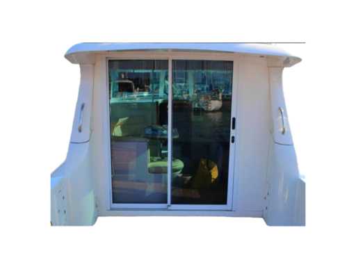 Trend Marine Aluminium 2 Wing Patio von White Finish 1850 x 1900 mm