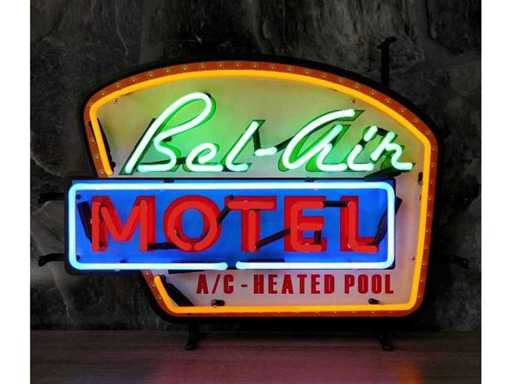 Neon sign Bel Air Motel. - Various Light Equipment