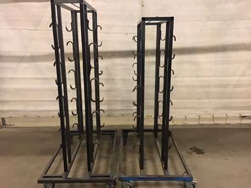 (2x) carrelli di trasporto pali della barriera