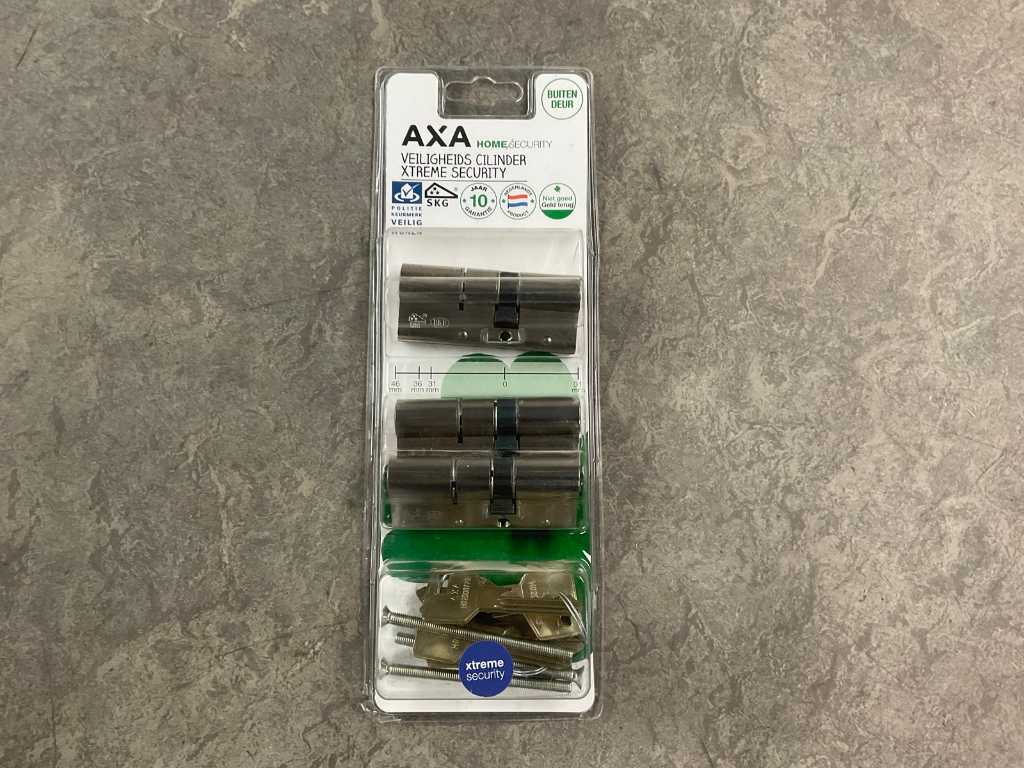 AXA - Xtreme Security 3-pack - veiligheidsprofielcilinder 30/45 (2x)