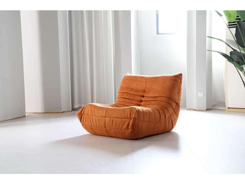 1x Fauteuil design orange L