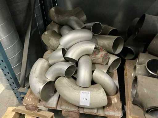 Partia zgięć spaw ze stali nierdzewnej