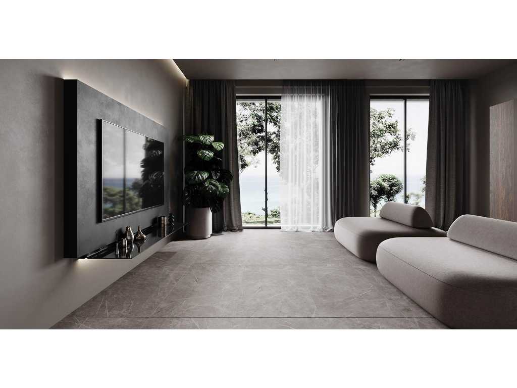 Floor Tile Light Grey 60 m²