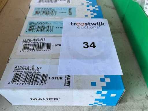 Mauer 41DC18-MLS-NI 41/51 Lot Cylinder Locks w tym 3 klucze