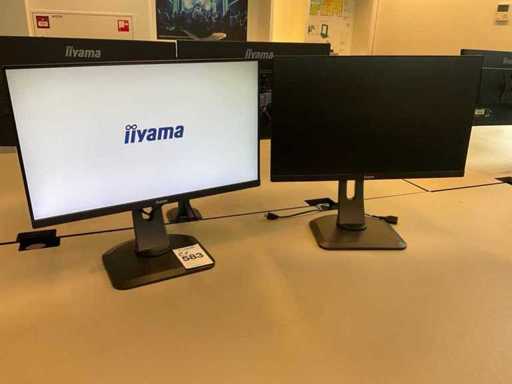 IIyama XUB2493HS Monitor (2x)