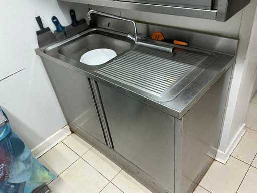 Lavandino in acciaio inox
