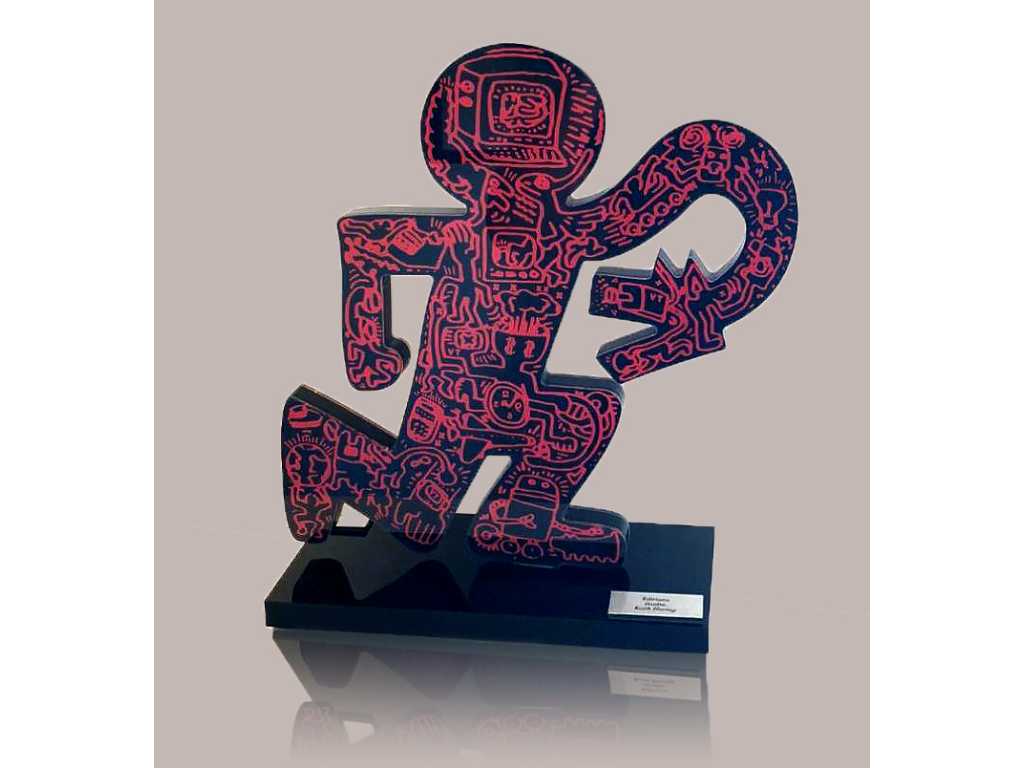 Keith HARING (d'après), Man with Snake, Sculpture