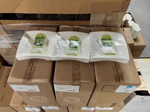 Partij Gold Plast diepe borden 18cm (3375x)