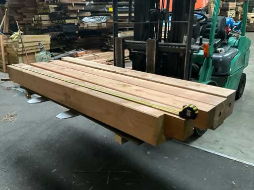 Stâlp rindeluit Douglas - 225x20x20 cm (4x)