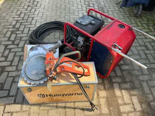 2013 Husqvarna K3600 Mark II Hydraulische ringslijper en powerpack op benzine (18pk)