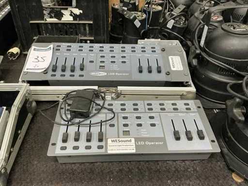 Console de mixage lumineuse opérateur LED Showtec (2x)