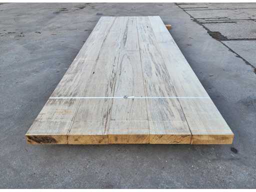 5x Afrikaans Eiken 60 x 205 mm, lengte 305 cm 