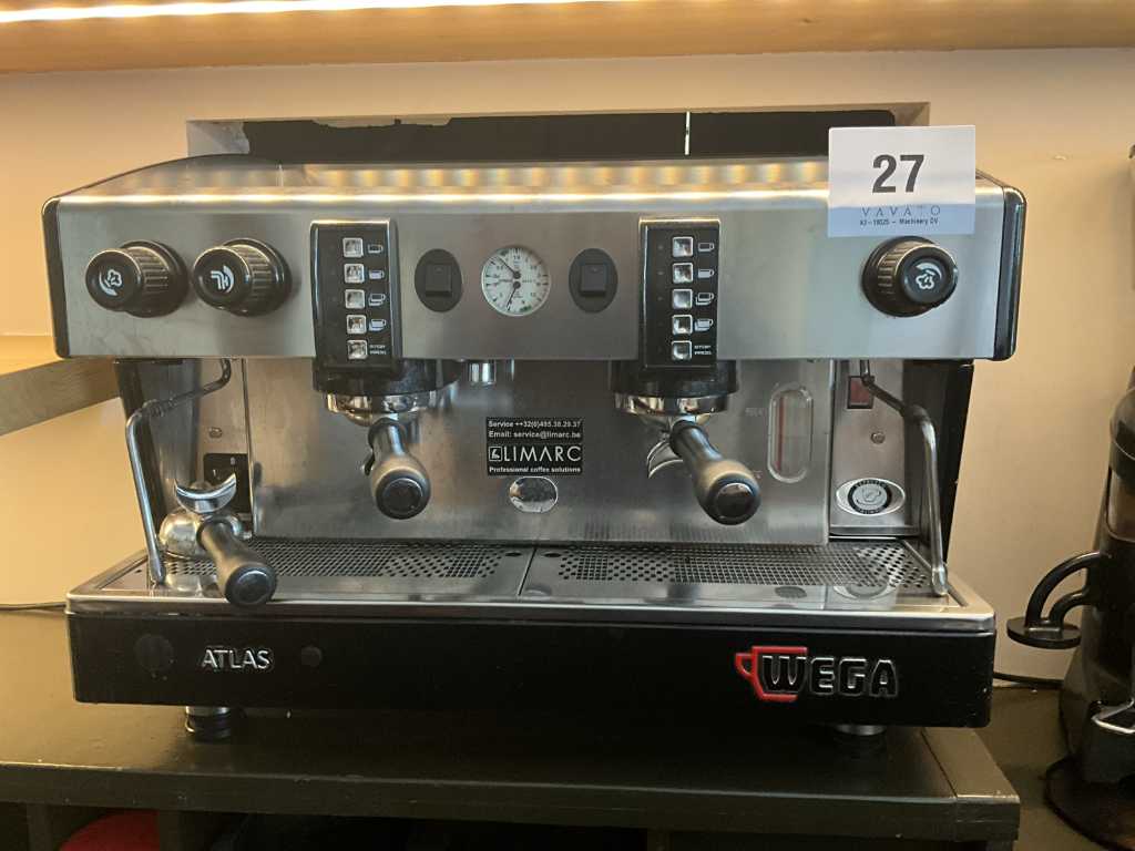 Coffee machine WEGA ATLAS + various bags and coasters