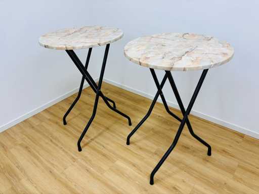 Folding high table (2x)