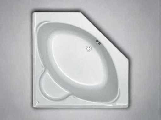 Plieger contour hoekbad 125x125cm