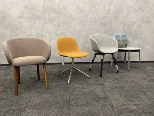 4x HAY/ Muuto/ Zilio A&C - design mix chair - unused