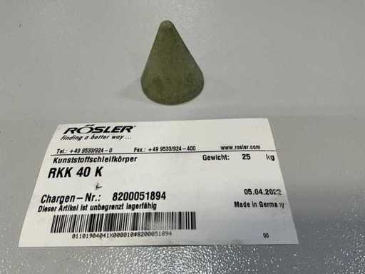 Plastikowa korpus ścierny Rösler nadaje się do partii 6.