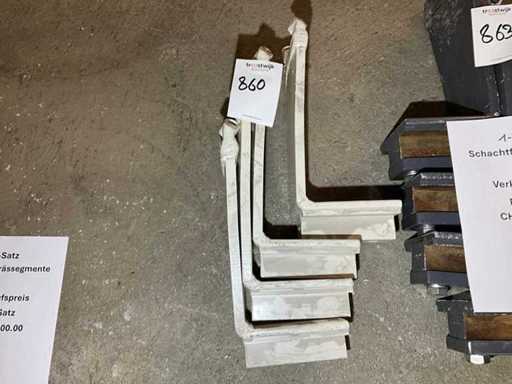 Segmenty frezowania wałów osadzone jak nowe