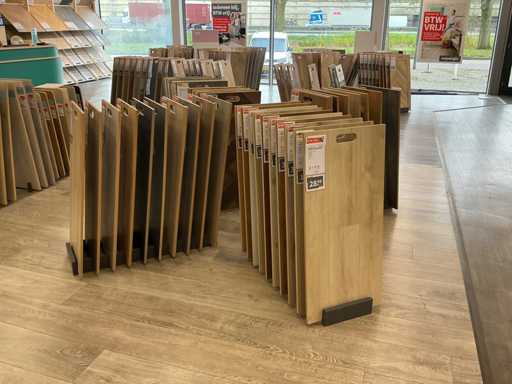 Partij vloersamples incl display