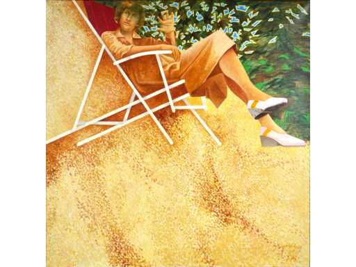 Aat Verhoog - Iluminare de fundal - ulei pe pânză - 100x100 cm - 1978